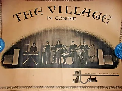 $49 • Buy The Village 60's Vintage Wi Rock Band Concert POSTER Appleton Gary Van Zeeland