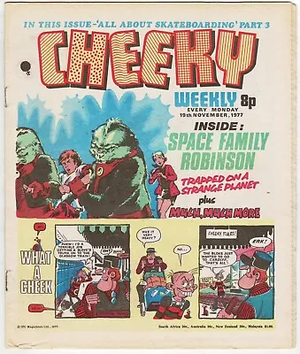 Cheeky Weekly Comic 19th November 1978 Complete Intact Cut Out Pages - Combined  • £1.25