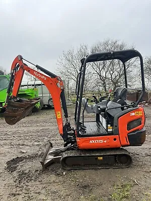 2015 Kubota Kx015-4 Mini Digger 1.5 Ton Low Hours 3 Buckets £7750 • £7750