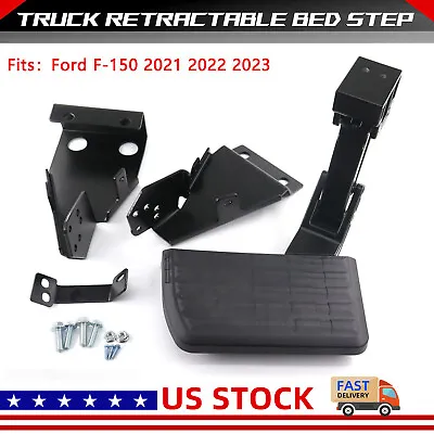 Rear Bumper Side Bed Step Retractable BedStep For 2021-2023 Ford F-150 F150 • $98.89