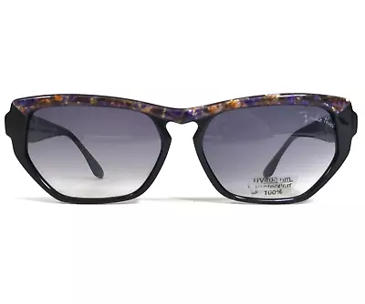 Vintage Emilio Pucci Sunglasses 91450 PU.84 Black Purple Frames W Purple Lenses • $249.99