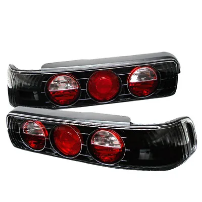 Fit Acura 90-93 Integra 2dr Coupe Euro Style Black Rear Tail Lights Brake Lamp • $98.66