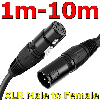 Balanced Microphone Cable XLR Patch Lead Male To Female 3 Pin Extension Mic Cord • $29.99