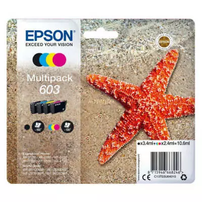 Genuine Original Epson 603 BCMY Ink Cartridges Multipack *SELECT PRINTER MODEL* • £29.99