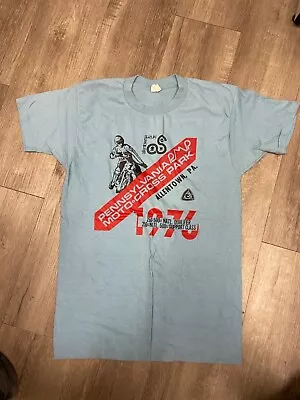 Vintage Allentown Moto X Park Tee-shirt/1976 Natl Qualifier Size L • $40