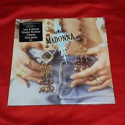 MADONNA Like A Prayer German Vinyl Pressing With RARE Hyper Sticker Celebration • $40