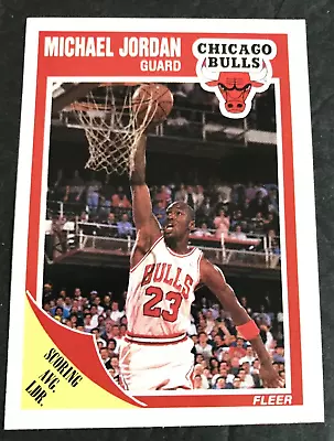 1989 Fleer Michael Jordan Chicago Bulls Nm Nice Card #21 1989-90 Mj's 4th Card • $12.99