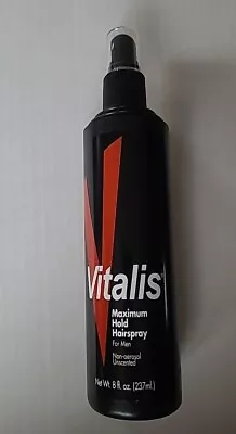 New Vitalis Maximum Hold Hairspray For Men Unscented Non-Aerosol 8oz (B1-3) • $99.99