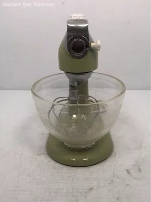Vintage KitchenAid 4-C 10 Speed Tilt Head Stand Mixer With Beehive Glass Bowl • $29.99