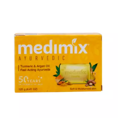 Medimix Ayurvedic Soap Turmeric & Argan Oil 125 G X 2 | Free Shipping Worldwide • $28.22