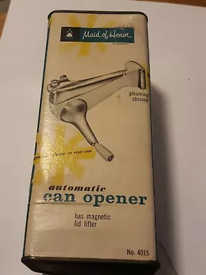 Unused Vintage Sears Maid Of Honor  Can Opener Three Position Wall Mount Nos • $45