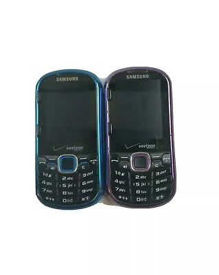 Lot Of 2 Samsung Intensity II SCH-U460 Blue & Purple (Verizon) Cellular Phone • $35