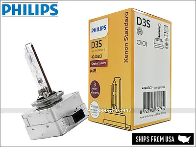 Philips OEM D3S 4300K HID Xenon Replacement Headlight Bulb | 42302C1 | Pack Of 1 • $58.99