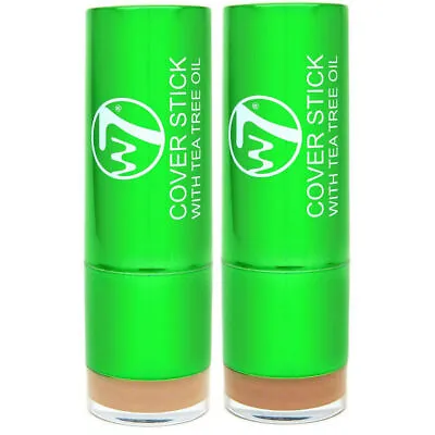 W7 Concealer Cover Stick With Tea Tree Oil Conceal Spot Blemish Pores Foundation • £3.20