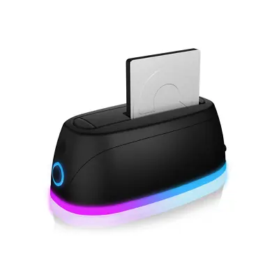 IcyBox Docking Station 2.5  And 3.5  HDD/SSD With Ambience Lighting • £55.99