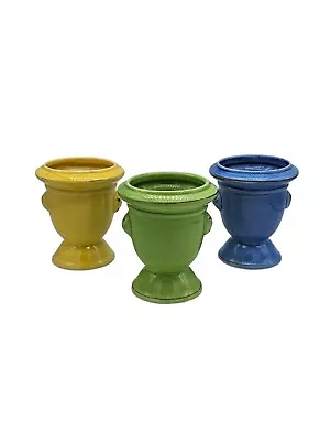 Vintage Bloom Rite California Pottery Mini Planters Set Of 3 • $28