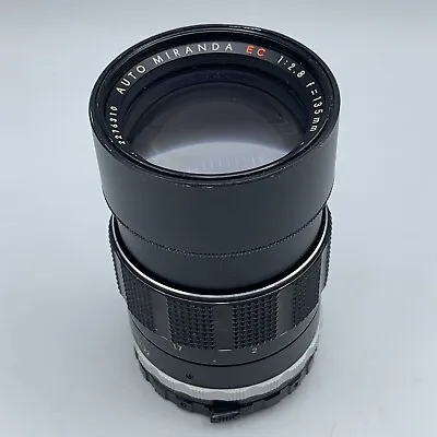Auto Miranda Red EC 135mm F/2.8 Portrait Lens W/ Built In Hood Japan #2276310 • $57.16