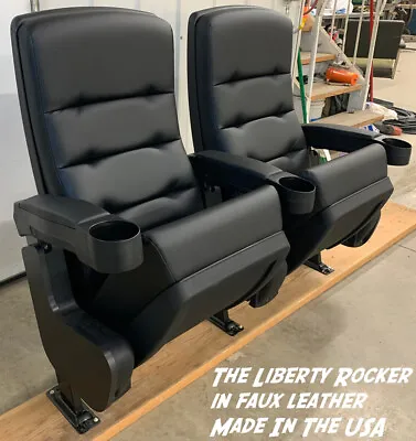 10 NEW MOVIE CINEMA Seats Rocking Home Theater Seating Rocker Made In The USA • $4399