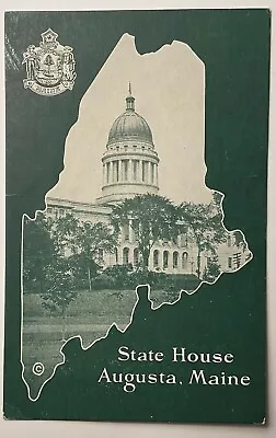 Augusta Maine State House Vintage Postcard • $4.95