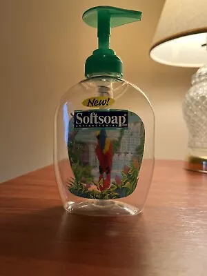 Vintage SoftSoap Hand Soap Empty Dispenser With Parrot Inside Bottle • $110