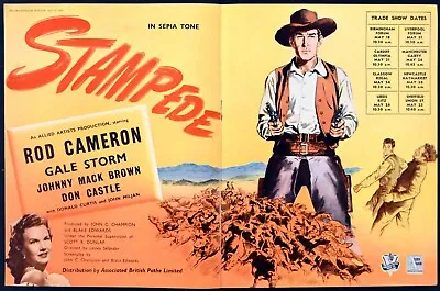 £3.50 • Buy Stampede 1949 Starring Rod Cameron - Public Domain - Disc Only