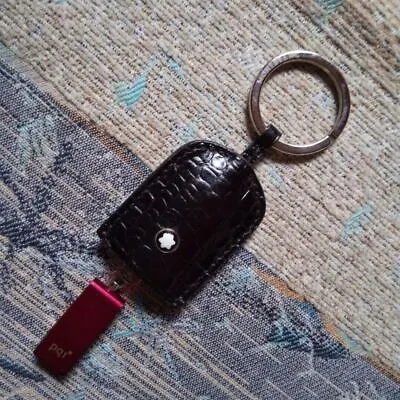 MONTBLANC Leather USB Keychain W/Accessories NEW/UNUSED Rare Shipping From Japan • $128.97