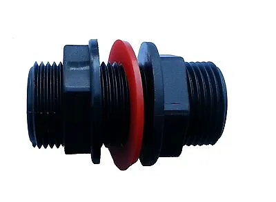 Water Butt/rain Barrel/water Tank Adaptors1/2 3/4 1 1.5  & 2  Male Threaded • £7.29