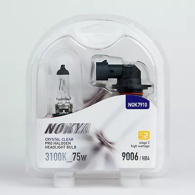 Nokya Clear 3100K 9006 HB4 High Wattage Headlight Bulbs 75W (Stage 2) - NOK7910 • $20.21