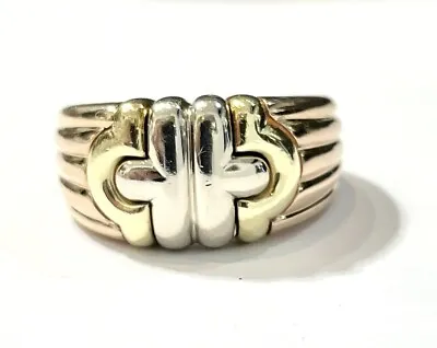 $1450 • Buy Bulgari / Bvlgari Parentesi 18K Yellow Gold Ring (Size 4 1/4) 10.2g