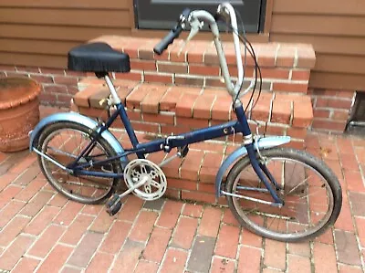 Vintage CCM Folding Bike - 3 Speed No Badge - Good -  Looks Complete • $71.75