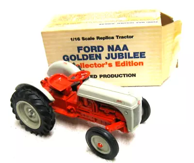 Vintage 1986 Ertl 1/16 Ford 8n Naa Jubilee Tractor Collector Farm Toy In Box • $25