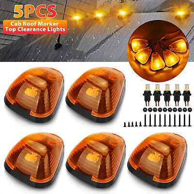 $24.98 • Buy 5X Amber LED Cab Roof Marker Lights Kit For 99-16 Ford F250 F350 F450 Super Duty
