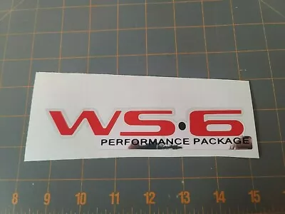 93-02 Pontiac Trans Am WS6 Rear Bumper Decal Formula Firebird WS6 Emblem • $20