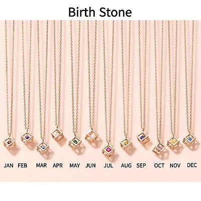 J Estina Lala J Sunny Birthstone Necklace Birth Gift Rose Gold Plated • $84.90