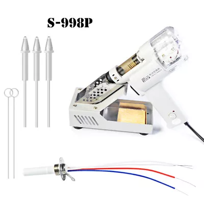 $25 • Buy Electric Vacuum Double Pump Desoldering Gun Suction Nozzle Heating Core S-998P