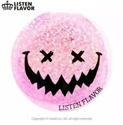 Listen Flavor Japan Pink Glitter Monster Shiny Badge 3” Kawaii Fashion Harajuku • $30