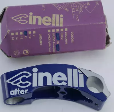 Cinelli Alter Threadless Stem 110 1  Blue Vintage Road Asics Track Bike New NOS  • $135