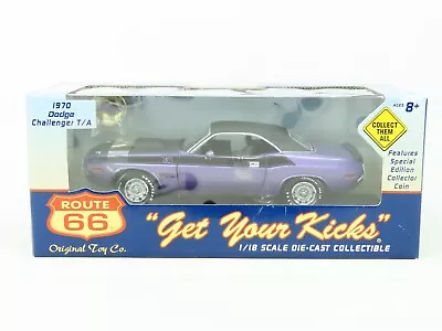 1:18 Scale Original Toy Co. Route 66 1970 Dodge Challenger T/A - Purple/Black • $129.95