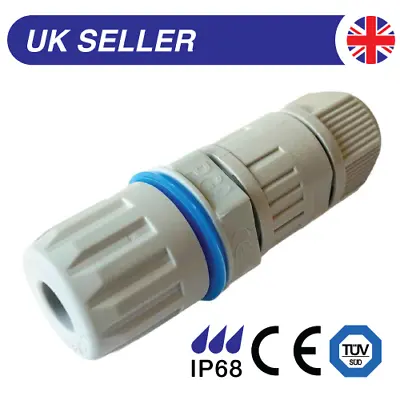 £3.03 • Buy 2 Pole Outdoor IP68 Waterproof Electrical Cable Wire Connector 16A