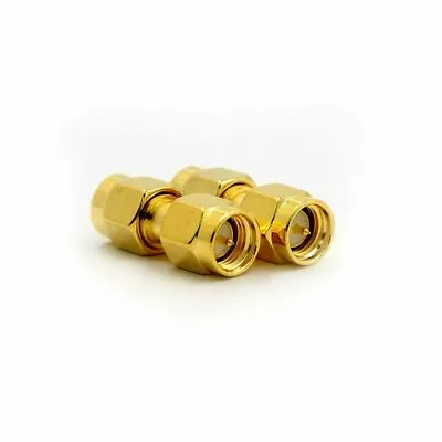 2-Pack SMA Male To SMA Male Plug In Series RF Coaxial Adapter Connector 2018NMUS • $2.99