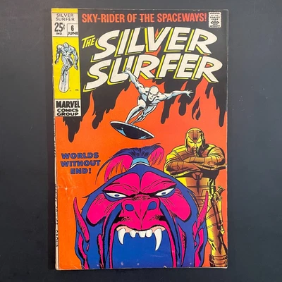 $49.95 • Buy Silver Surfer 6 KEY 1st Overlord Silver Age Marvel 1969 John Buscema Stan Lee