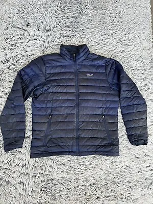 Patagonia Down Sweater Puffer Jacket Mens Large Blue Goose Puffy Quilted 84674 • $69.99