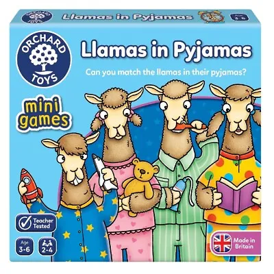 £4.39 • Buy Llamas In Pyjamas Mini Games By Orchard Toys Travel Fun Matching Game