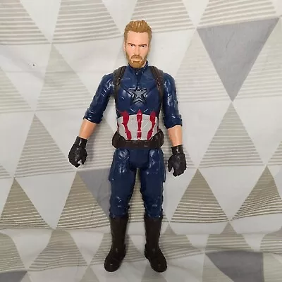 Marvel Avengers Titan Hero 12  Captain America Action Figure Toy Hasbro • £4