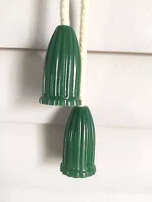 Vintage/Retro/ Mid Century Modern Green Window Blind/Lamp Pulls NOS Lot Of 6 • $12