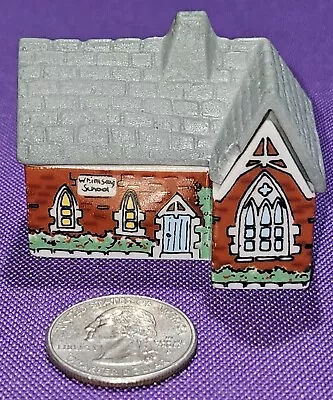 Wade Whimsey On Why Village School House 1½  Tall Miniature *Damaged Read * • $11.99