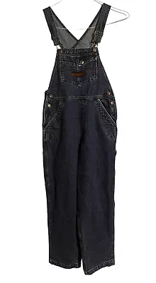 Vintage Harley Davidson Denim Bib Overalls Carpenter Jean Blue Men's Size Small • $72.25