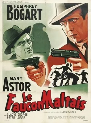 THE MALTESE FALCON MOVIE POSTER Humphrey Bogart RARE 3 • $9.98