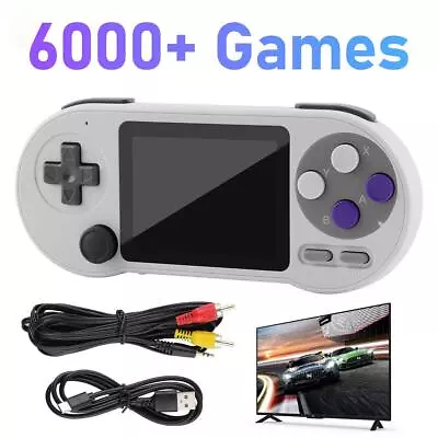 SF2000 3 Inch IPS Handheld Game Console Built In 6000 Games Retro Games FC/SFC++ • $28.38