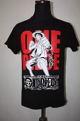 ONE PIECE Black Monkey. D. Luffy STRAW HAT CRAW T-shirt 100 % Cotton • $19.99